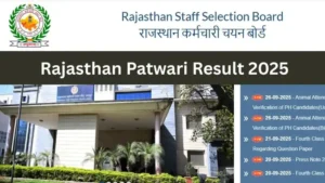 Read more about the article Rajasthan Patwari Result 2025: Check Cut Off, Merit List & Latest Updates