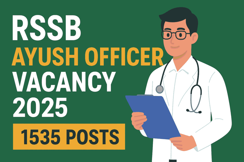 RSSB Ayush Officer Recruitment 2025