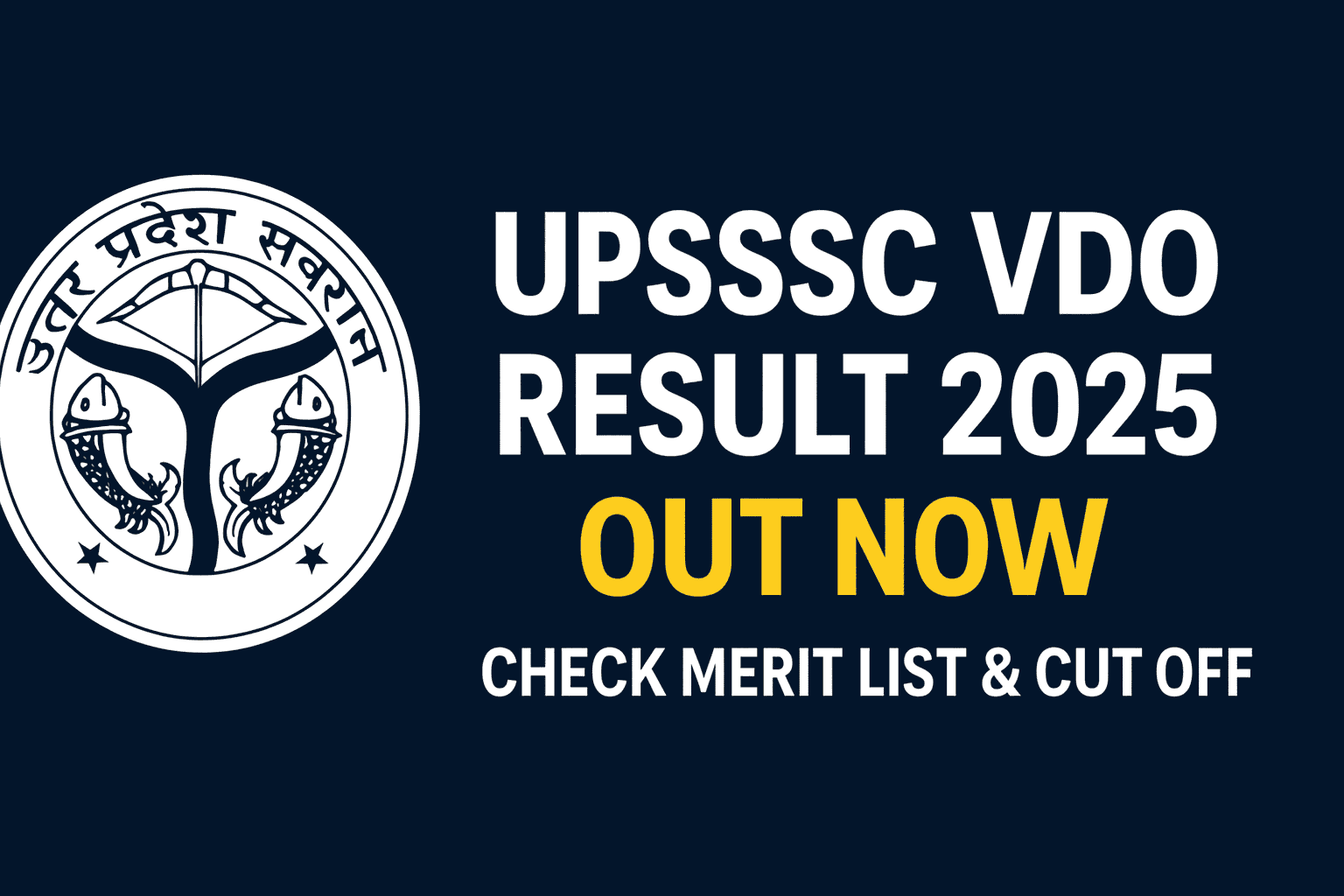 UPSSSC VDO Result 2025