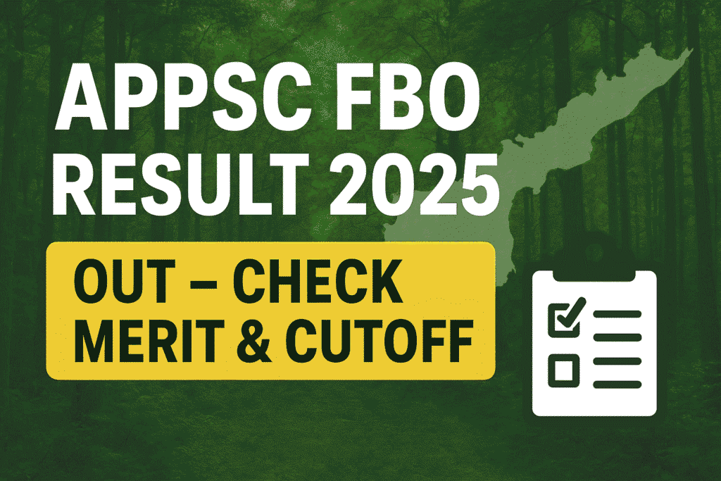 APPSC FBO Result 2025