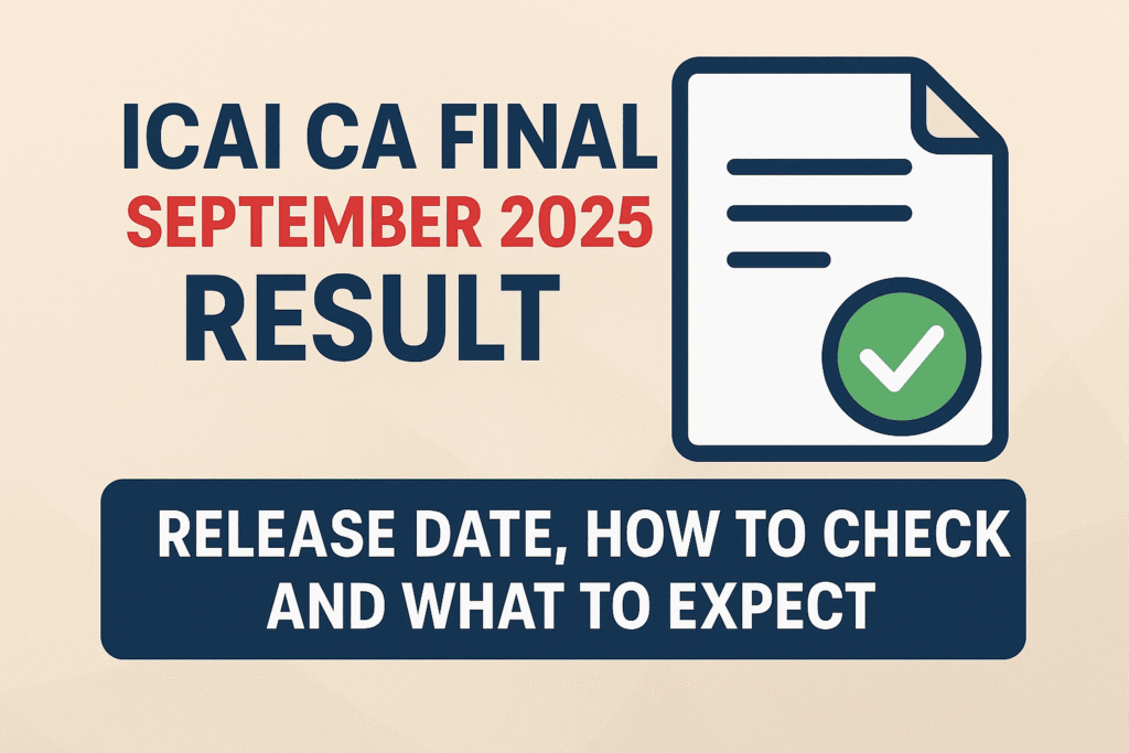 ICAI CA Final September 2025 Result