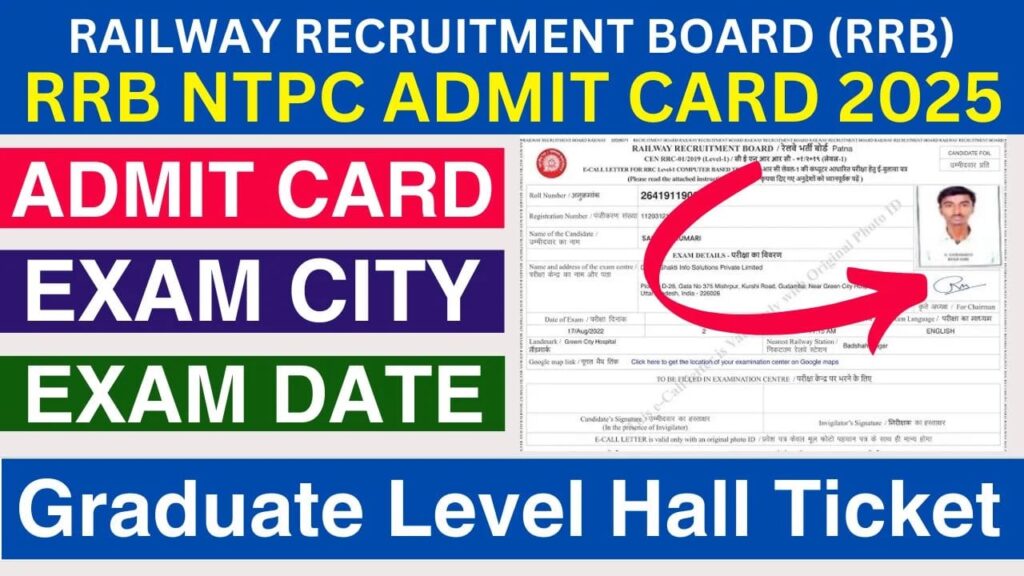 RRB NTPC CBT 2 Admit Card 2025