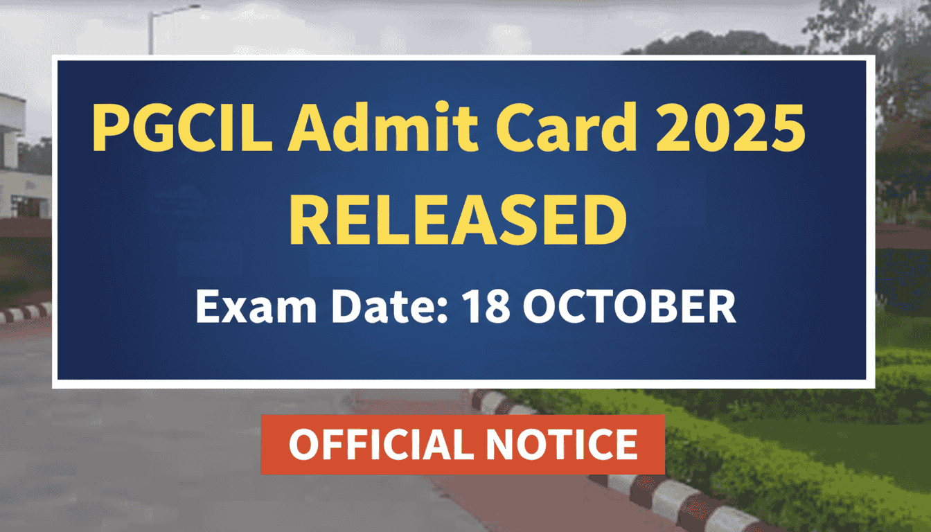 Read more about the article PGCIL Admit Card 2025 Out – Download Your Hall Ticket Now