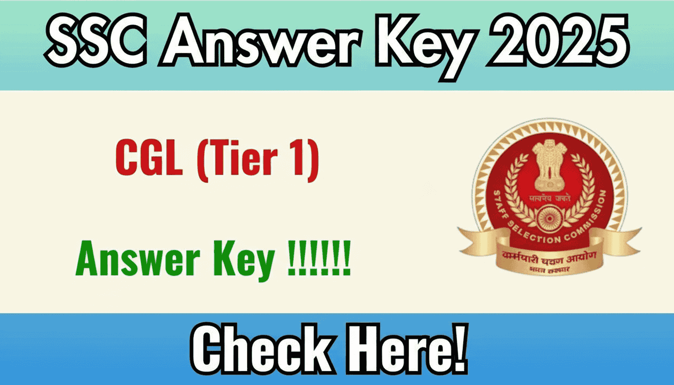 Read more about the article SSC CGL 2025 Tier 1 Answer Key Out – Check Set Wise Answer Key Now & Objection Details