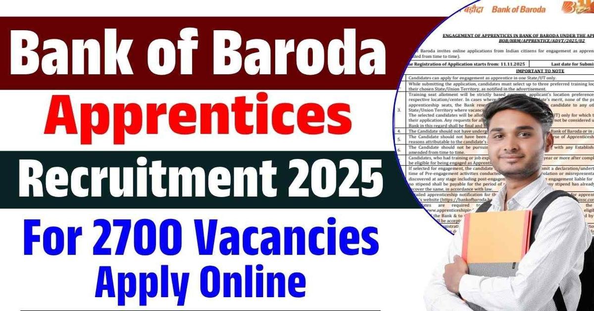 Bank of Baroda Apprentice Recruitment 2025