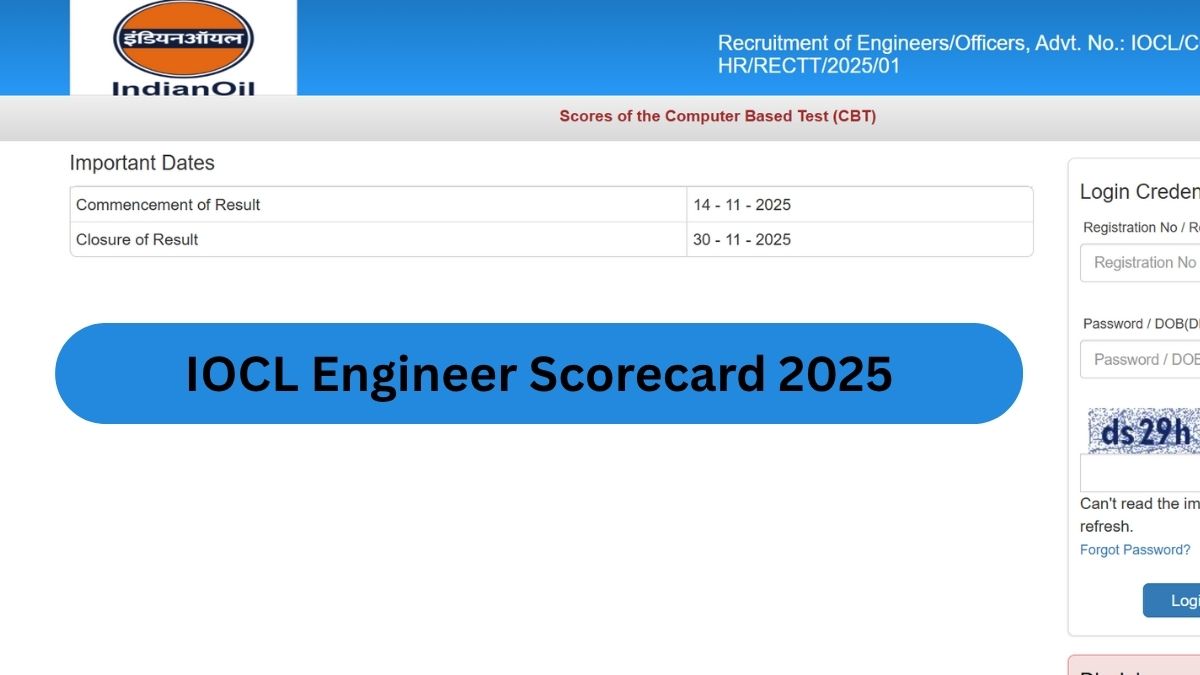 IOCL Engineer Result 2025 Out