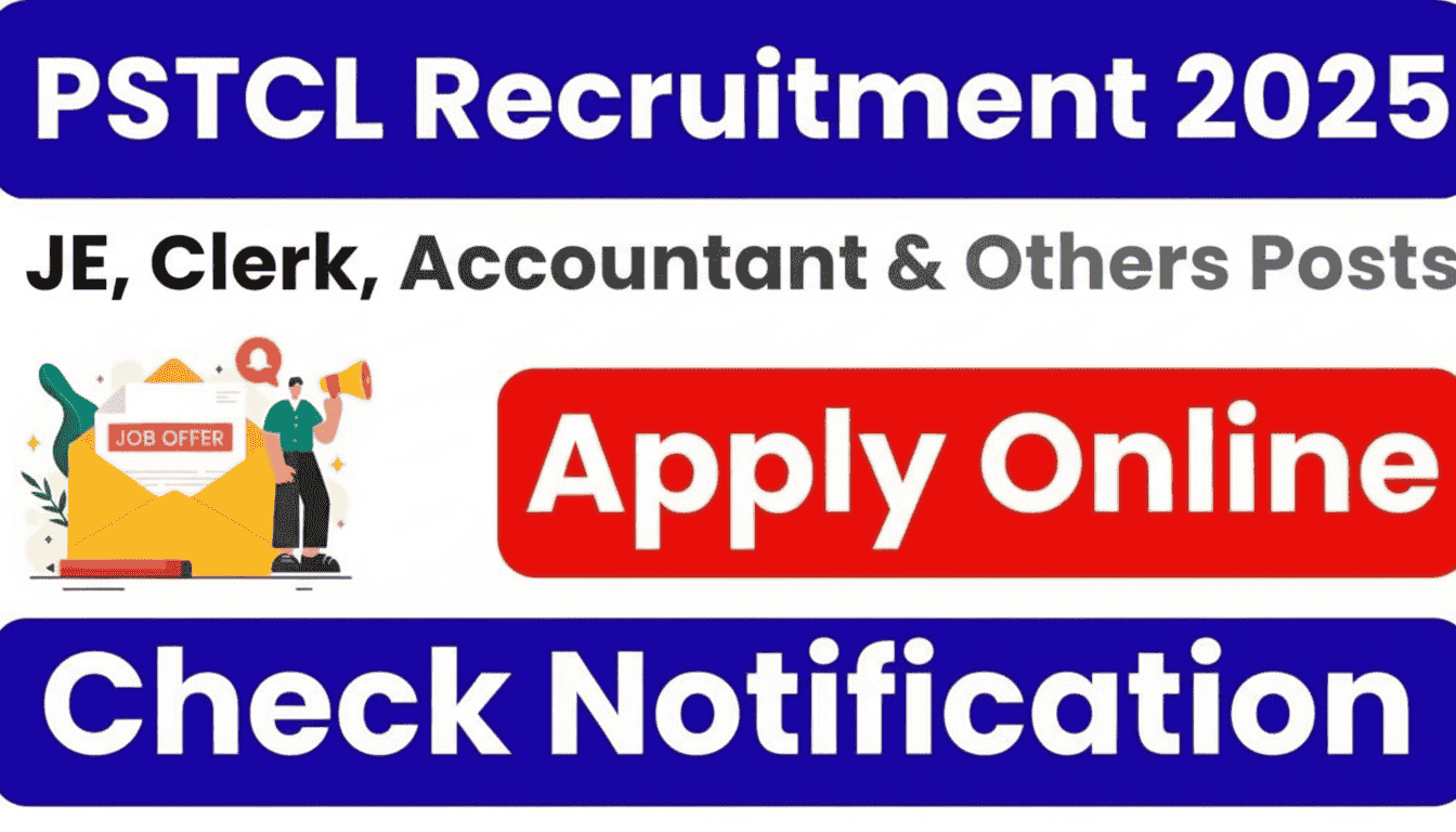 PSTCL Recruitment 2025 Notification