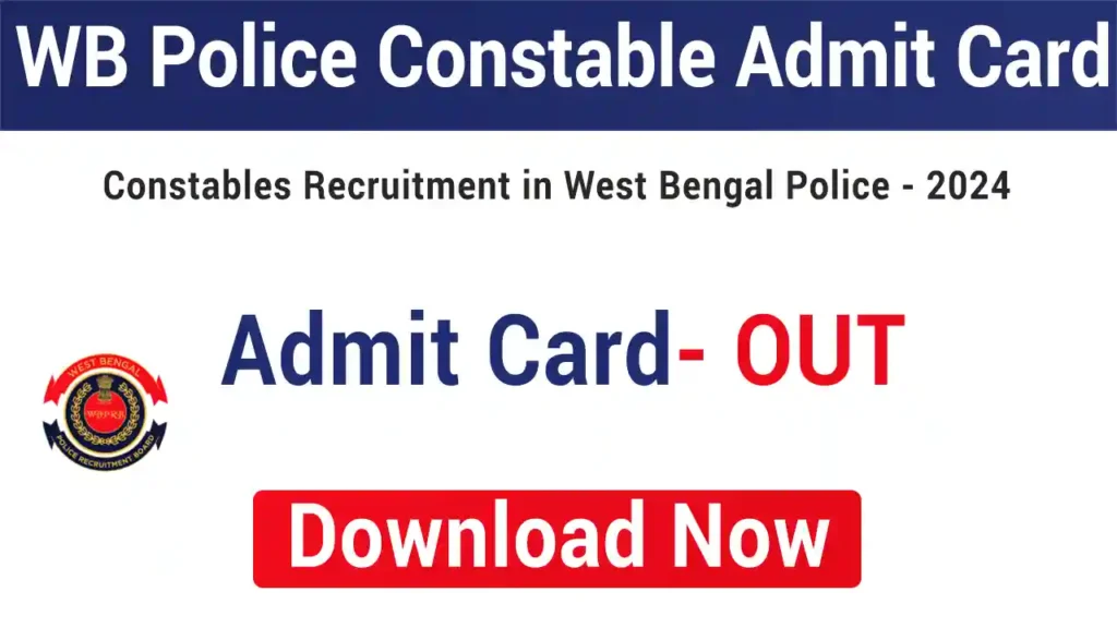WB Police Constable Admit Card 2025